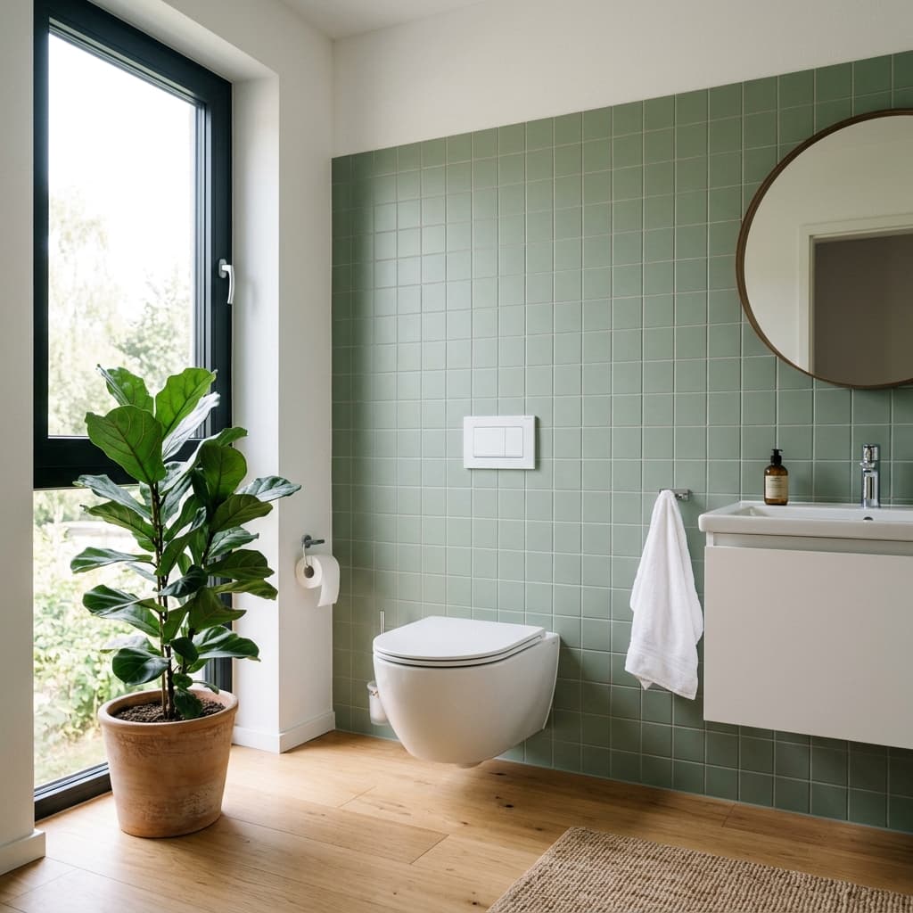 Modern toilet installation